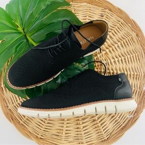 Nautica Lightweight Black and brown Oxford knit mens shoes size 9 new in box
